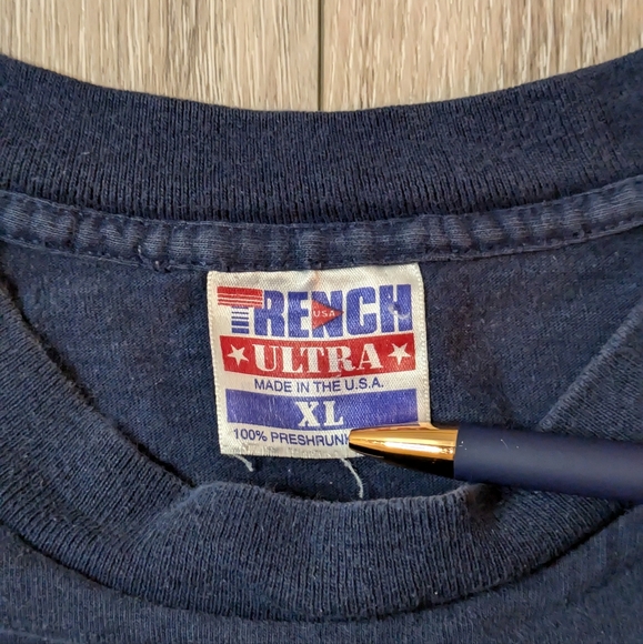 Vintage Trench Chicago Bears T Shirt Mens XL 1993 Single Stitch Made In USA NFL - Picture 3 of 9